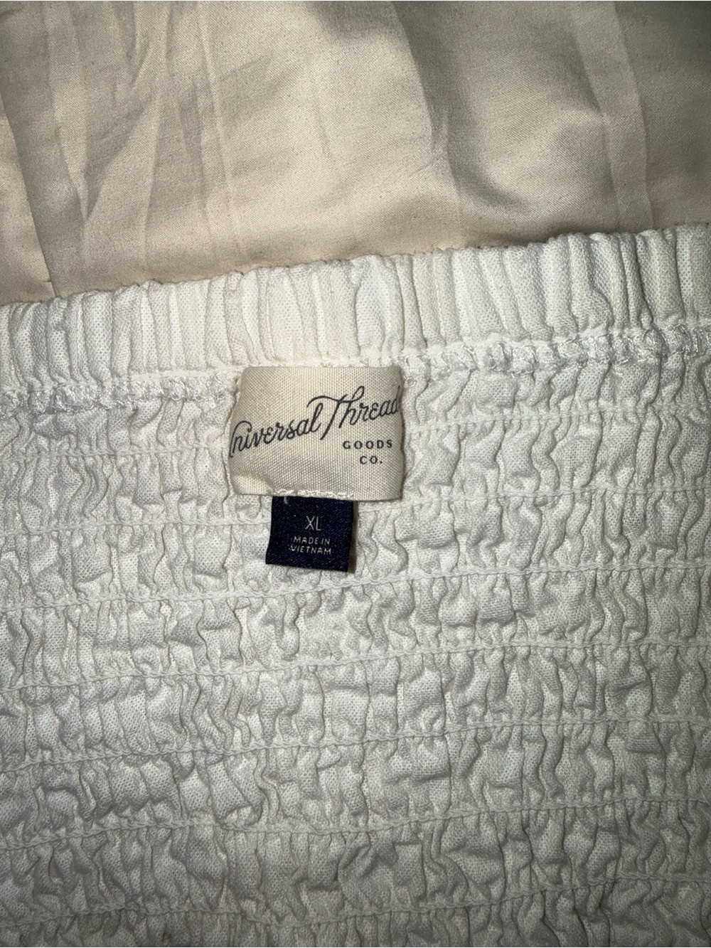 Universal Thread Cream Tie-Front Crop Tank - Picture 5 of 5